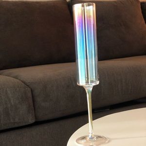 Iridescent Champagne Flutes
